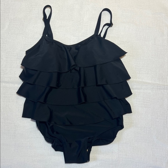 Black Ruffled Swimsuit - Picture 10 of 15